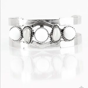 White cuff bracelet